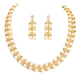 Pearl Crystal Collar Necklace by Madeline Love