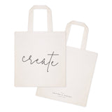 Create Gym Cotton Canvas Tote Bag by The Cotton & Canvas Co.