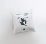 Creativity requires courage to let go of Certainty Pillow Cover | Hot Air Balloon Pillow | Famous Quotes | Motivational Quotes | Room Decor by UniikPillows