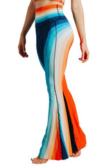 Retro Rainbow Printed Bell Bottoms by Yoga Democracy