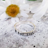 Custom Sterling Silver Ring by Salt and Sparkle