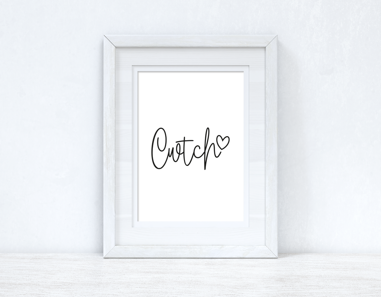 Cwtch Cuddle Heart Home Welsh Decor Wall Decor Print by WinsterCreations™ Official Store