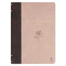 The Spiritual Growth Bible, Study Bible, NLT - New Living Translation Holy Bible, Vegan Leather, Brown/Pink Two-Tone