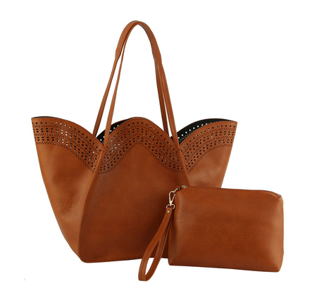 2 in 1 Womens Tote Shoulder Handbag by hfstylish