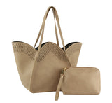 2 in 1 Womens Tote Shoulder Handbag by hfstylish