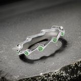 Peridot Birthstone Stacker Ring by The Urban Charm