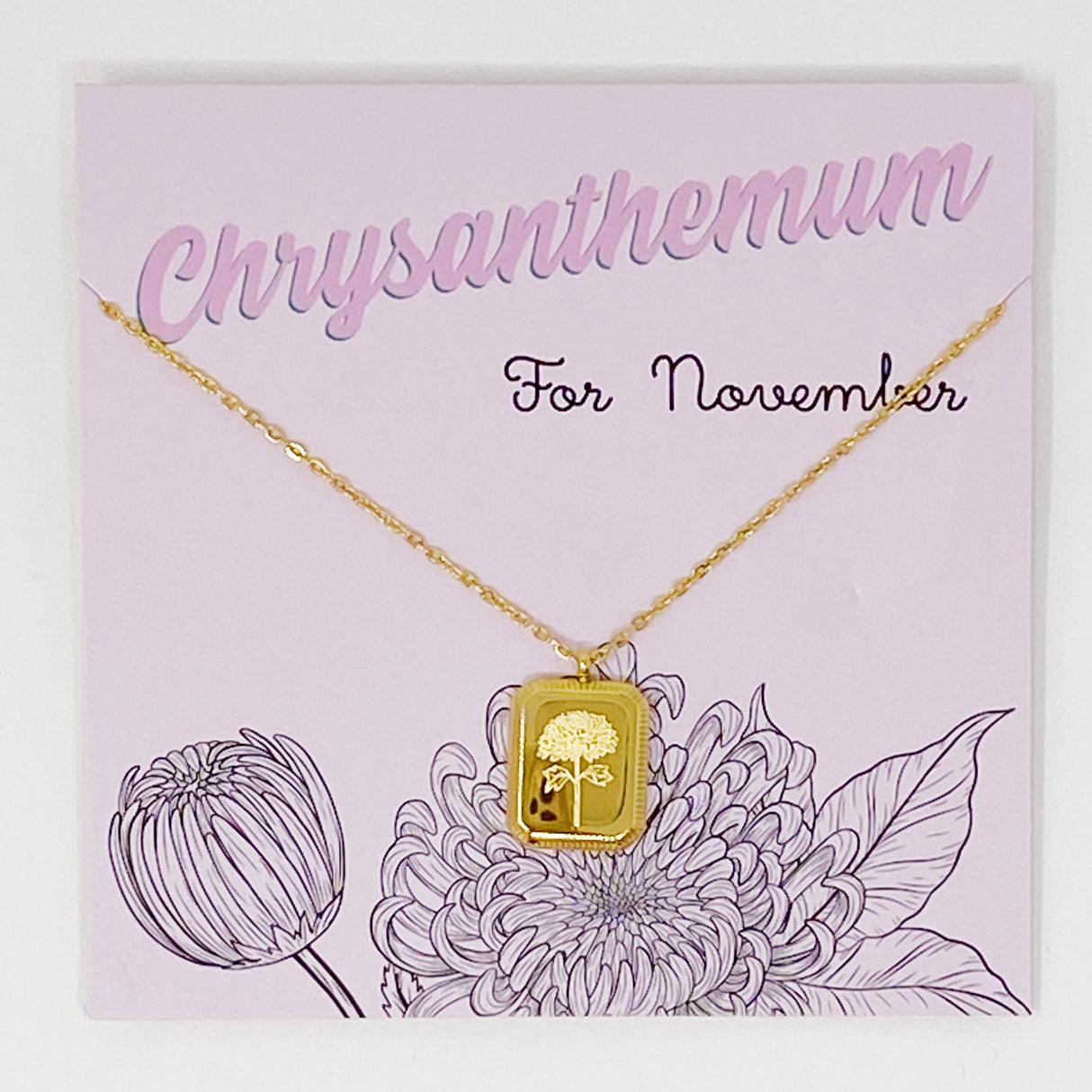 Blooming Birth Month Necklace by Ellisonyoung.com