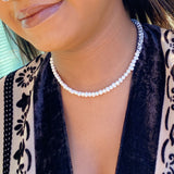 So Fresh Pearl And Porcelain Choker Necklace by Ellisonyoung.com