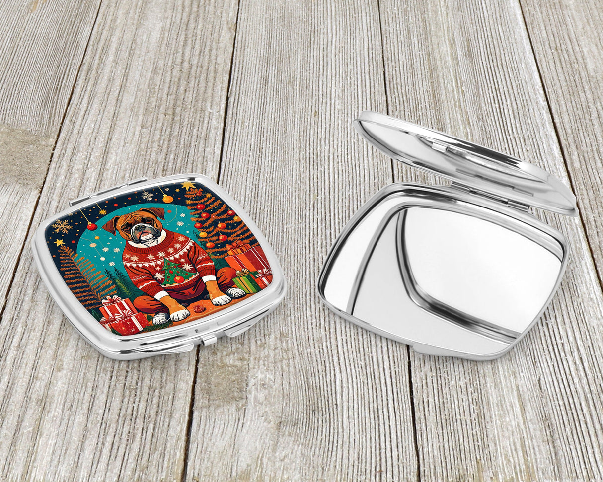 Boxer Christmas Compact Mirror by Caroline's Treasures