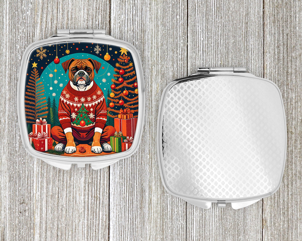 Boxer Christmas Compact Mirror by Caroline's Treasures