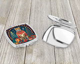 Cheetah Christmas Compact Mirror by Caroline's Treasures