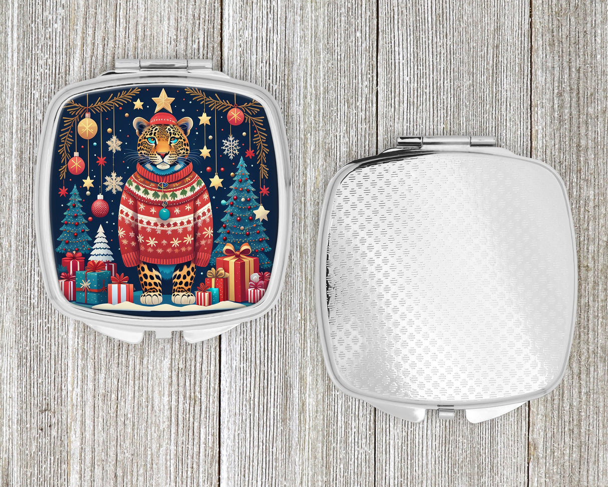 Leopard Christmas Compact Mirror by Caroline's Treasures