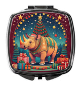 Rhinoceros Christmas Compact Mirror by Caroline's Treasures