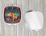 Rhinoceros Christmas Compact Mirror by Caroline's Treasures