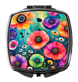 Colorful Anemones Compact Mirror by Caroline's Treasures