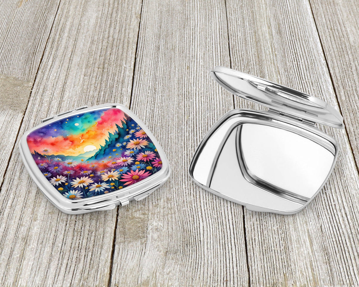 Colorful Asters Compact Mirror by Caroline's Treasures