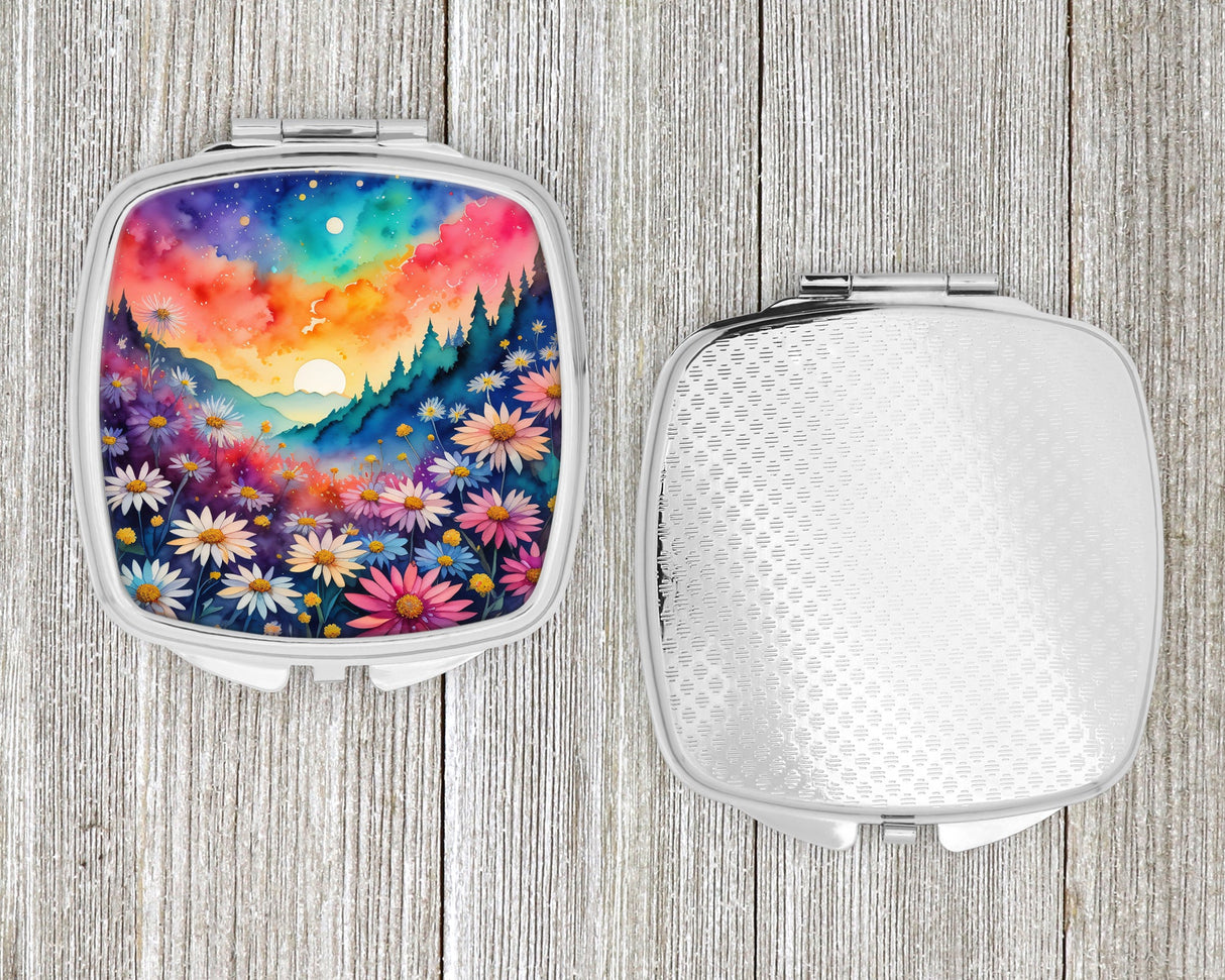 Colorful Asters Compact Mirror by Caroline's Treasures