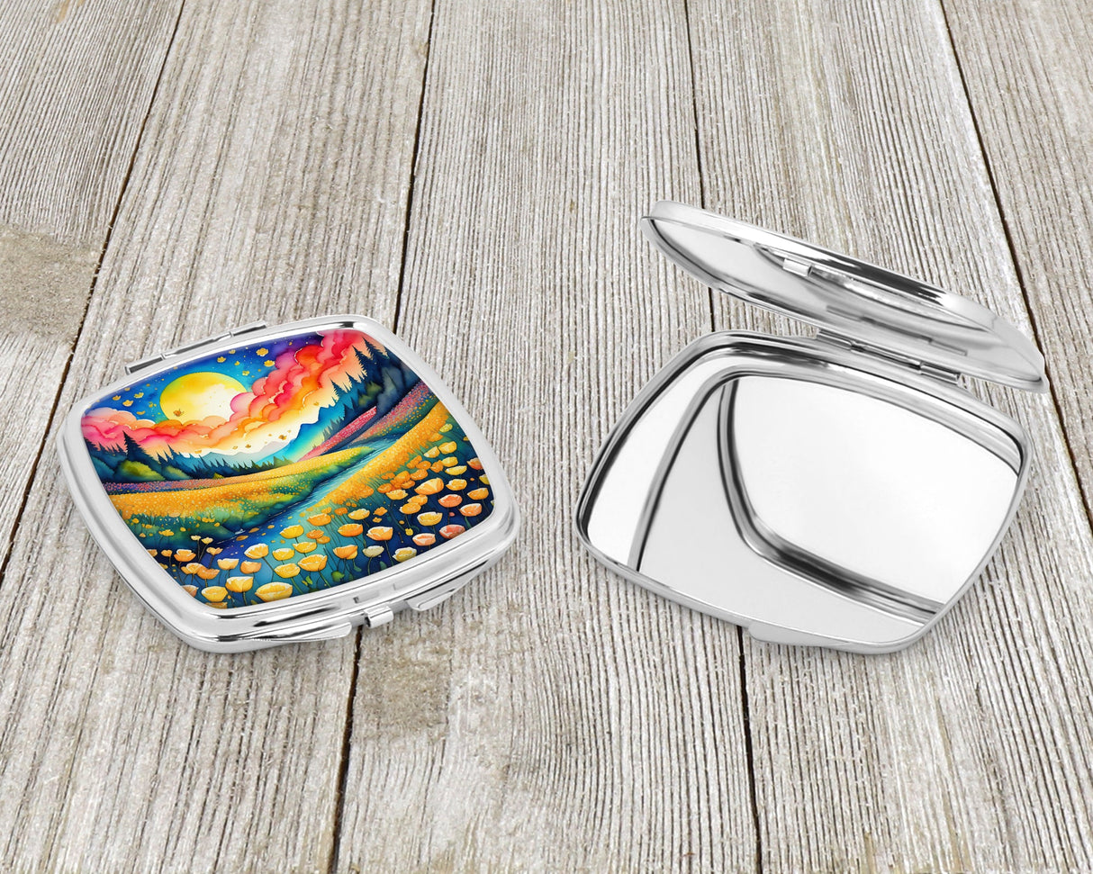 Colorful Buttercups Compact Mirror by Caroline's Treasures