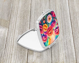 Colorful Carnations Compact Mirror by Caroline's Treasures