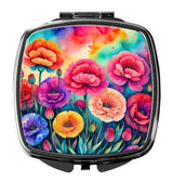 Colorful Carnations Compact Mirror by Caroline's Treasures