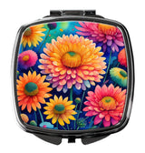 Colorful Chrysanthemums Compact Mirror by Caroline's Treasures