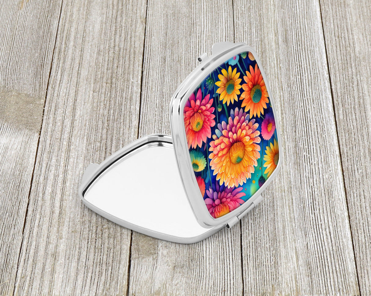 Colorful Chrysanthemums Compact Mirror by Caroline's Treasures