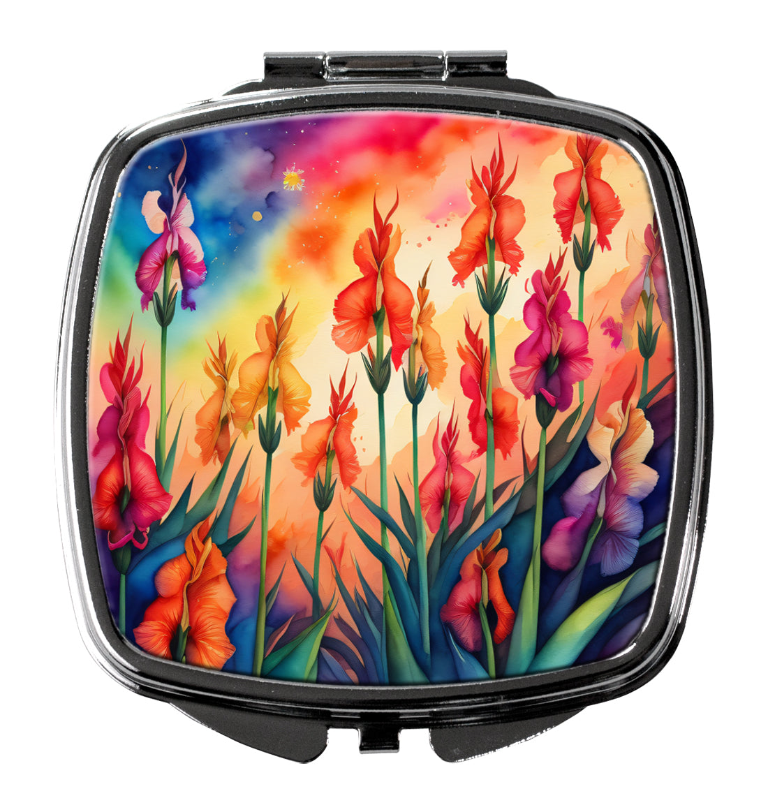 Colorful Gladiolus Compact Mirror by Caroline's Treasures