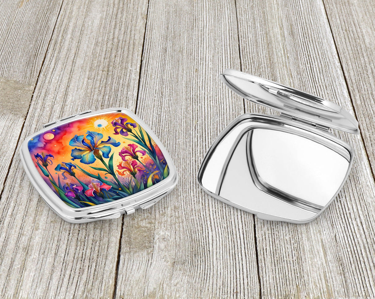 Colorful Iris Compact Mirror by Caroline's Treasures