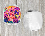 Colorful Orchids Compact Mirror by Caroline's Treasures