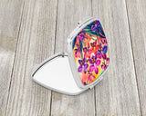 Colorful Orchids Compact Mirror by Caroline's Treasures