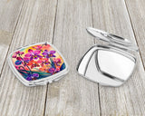 Colorful Orchids Compact Mirror by Caroline's Treasures