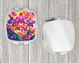 Colorful Orchids Compact Mirror by Caroline's Treasures