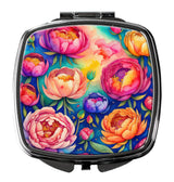 Colorful Peonies Compact Mirror by Caroline's Treasures