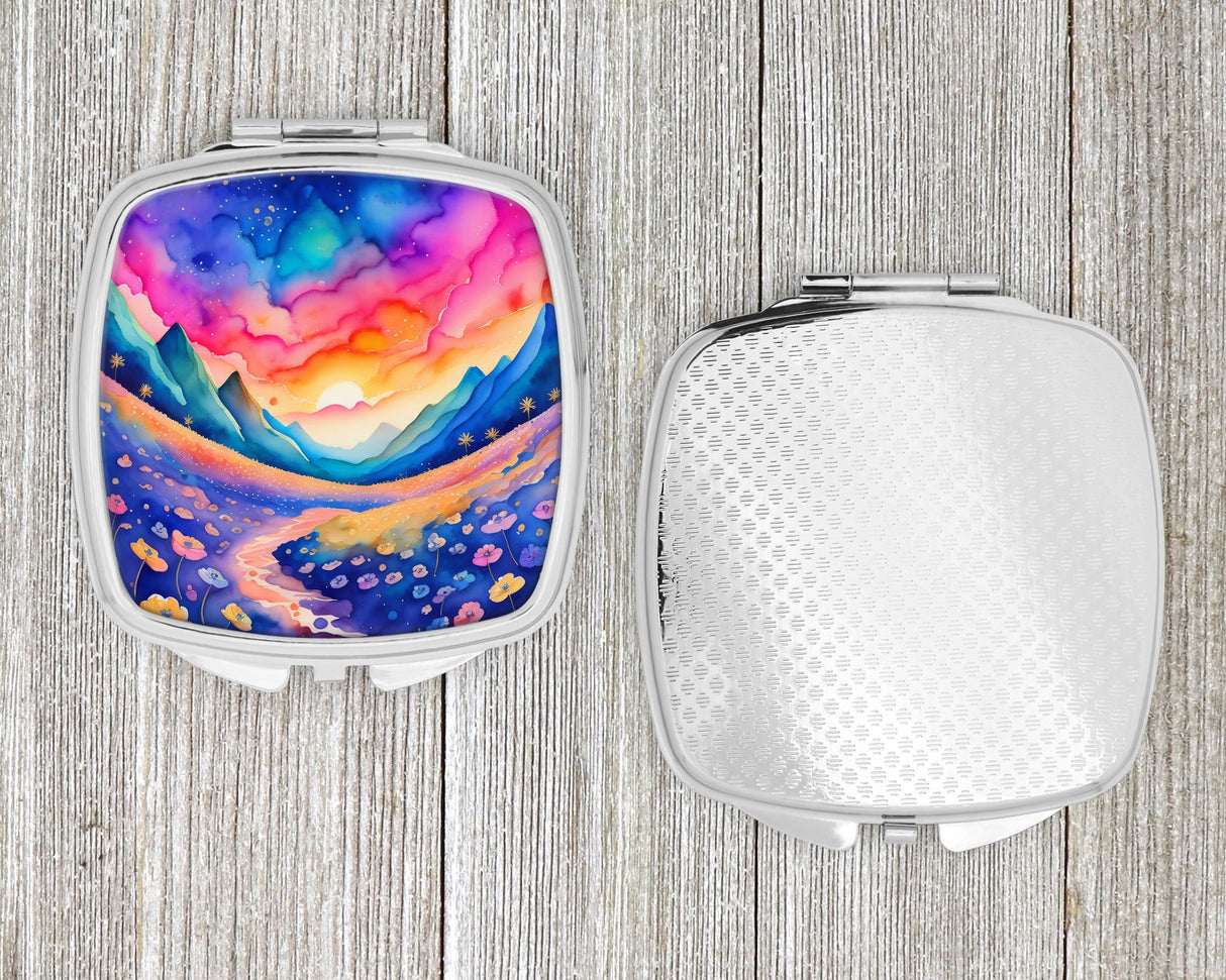 Colorful Periwinkles Compact Mirror by Caroline's Treasures