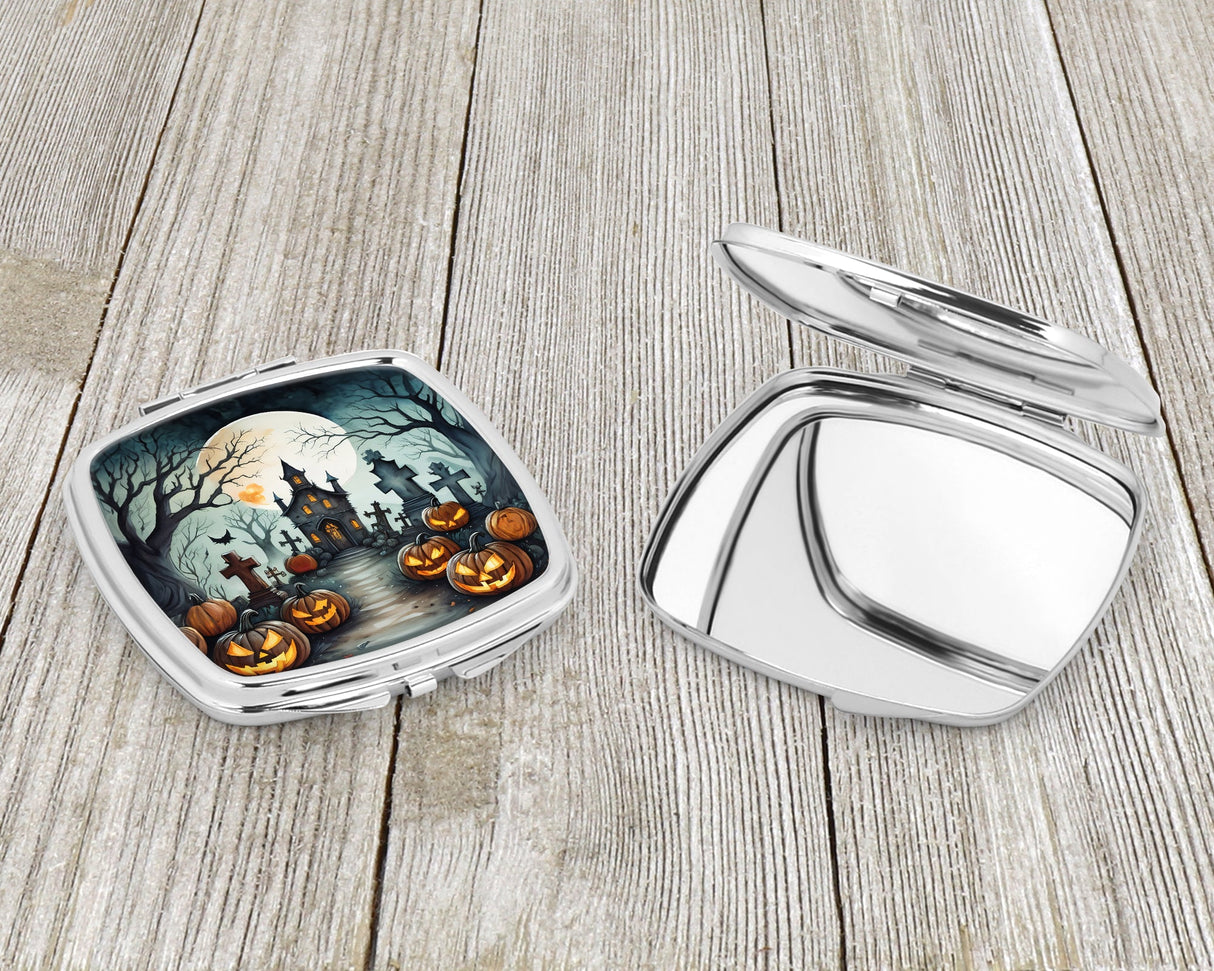 Graveyard Spooky Halloween Compact Mirror by Caroline's Treasures