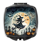 Flying Witch Spooky Halloween Compact Mirror by Caroline's Treasures