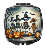 Calacas Skeletons Spooky Halloween Compact Mirror by Caroline's Treasures