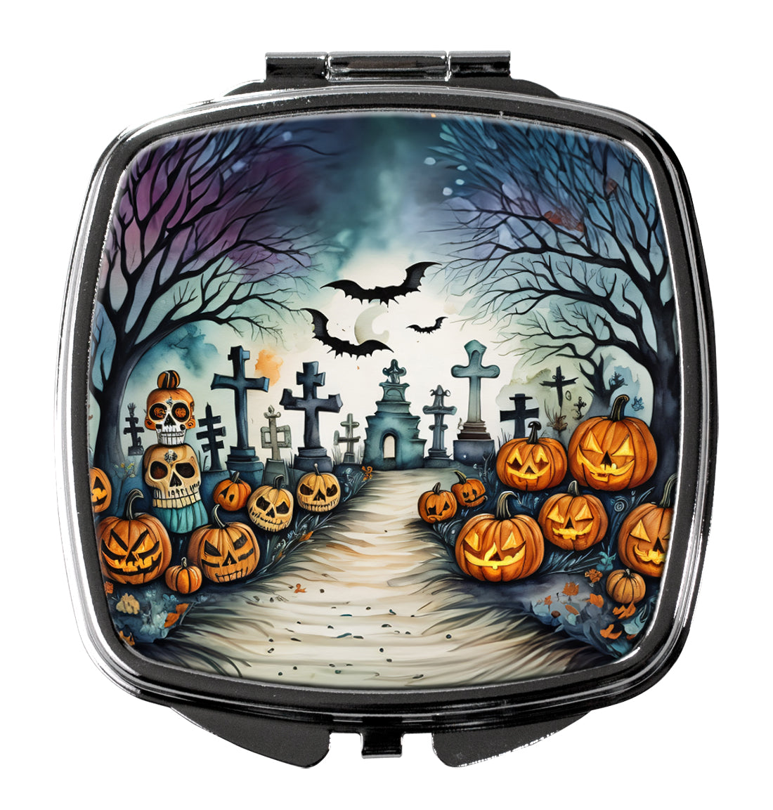 Day of the Dead Spooky Halloween Compact Mirror by Caroline's Treasures