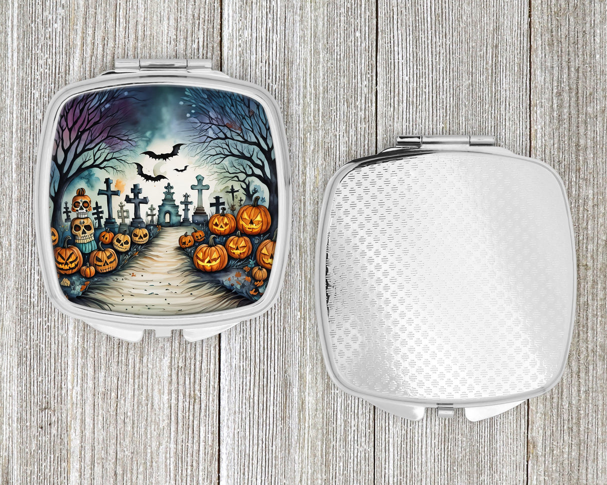 Day of the Dead Spooky Halloween Compact Mirror by Caroline's Treasures