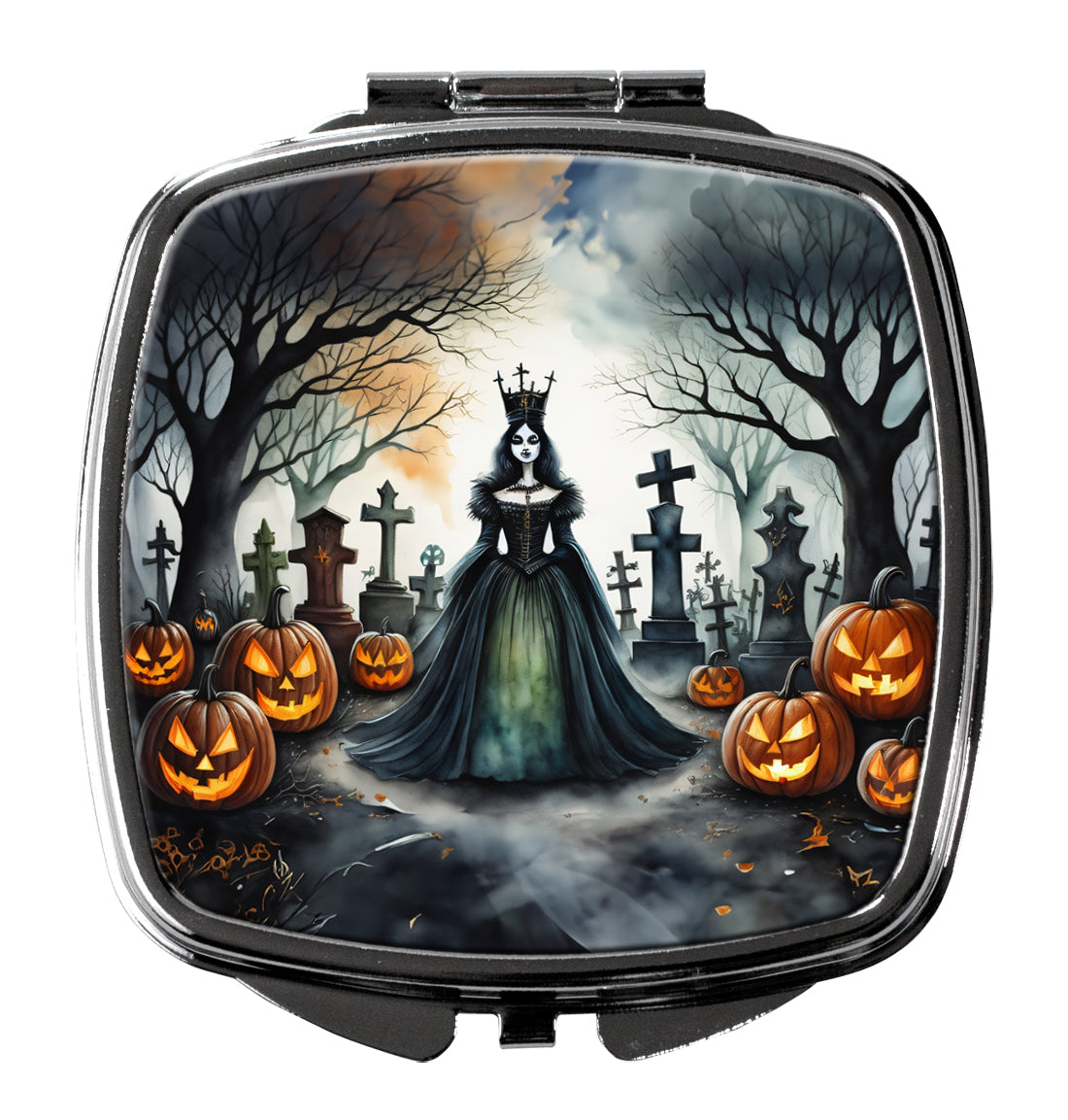 Evil Queen Spooky Halloween Compact Mirror by Caroline's Treasures