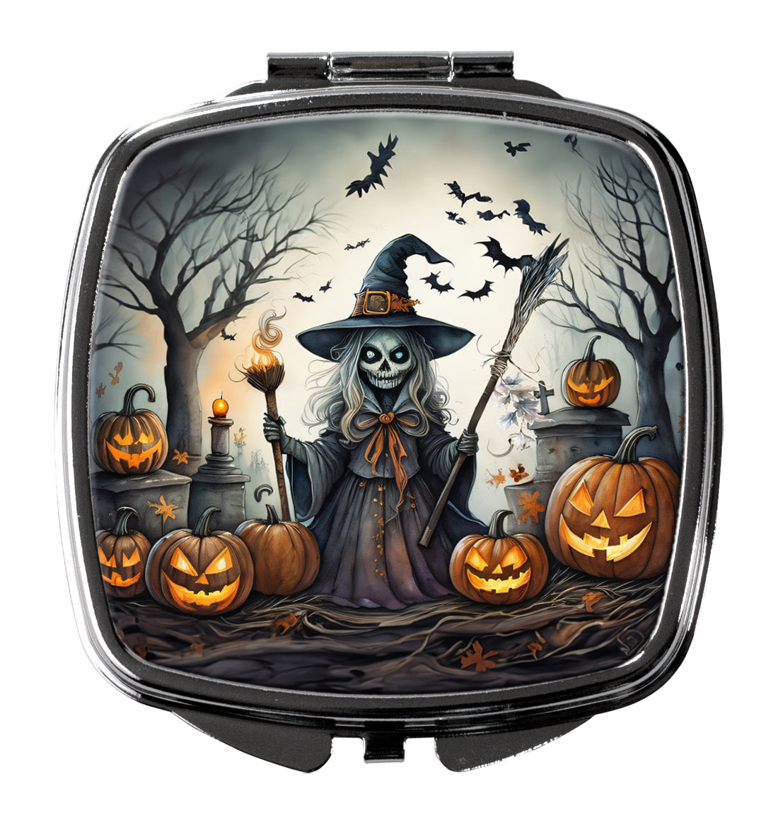 Witch Spooky Halloween Compact Mirror by Caroline's Treasures