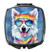 American Eskimo Hippie Dawg Compact Mirror by Caroline's Treasures