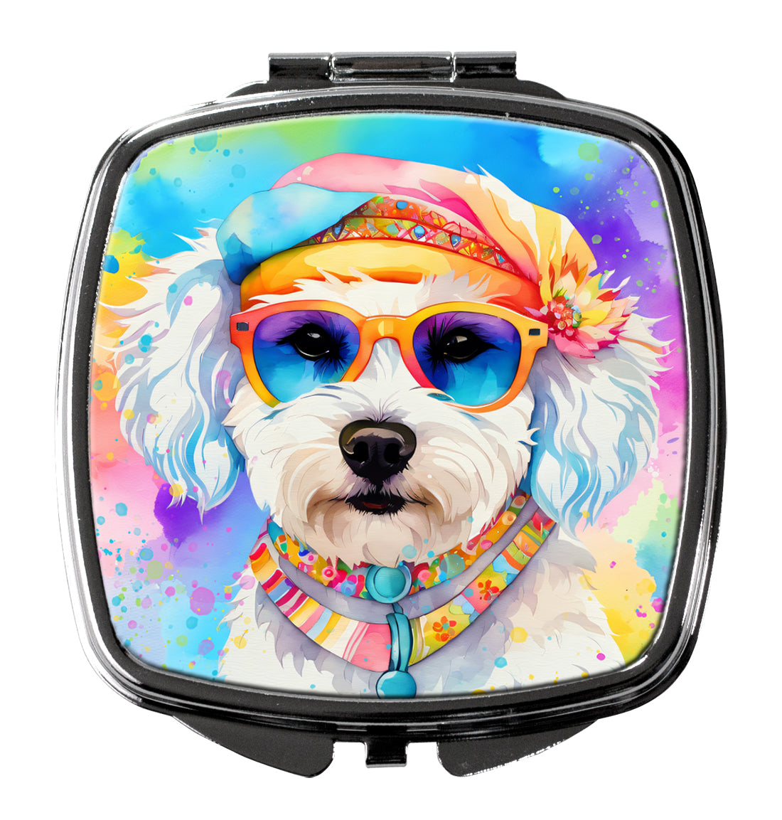 Bichon Frise Hippie Dawg Compact Mirror by Caroline's Treasures