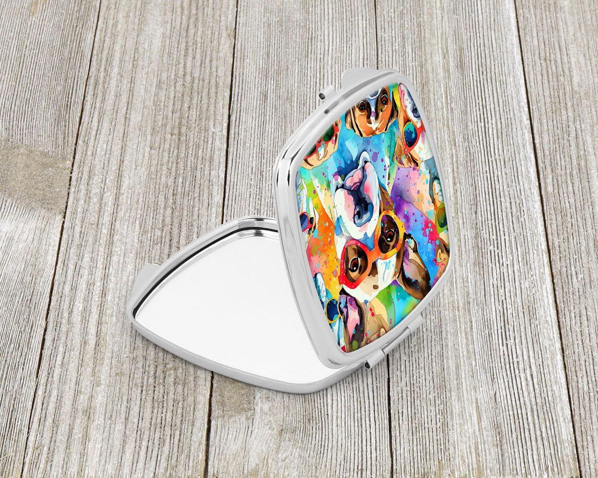 Boxer Hippie Dawg Compact Mirror by Caroline's Treasures