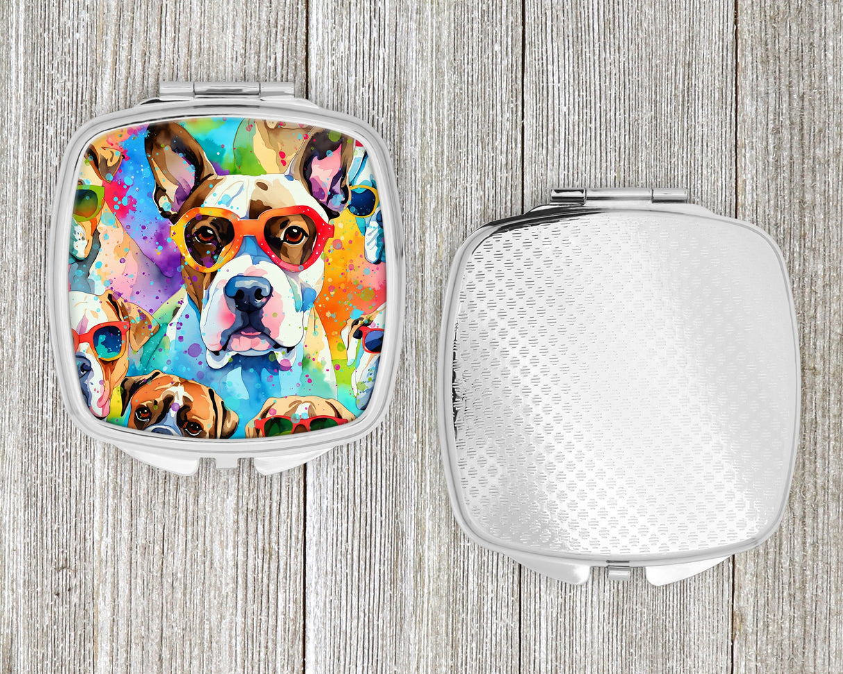 Boxer Hippie Dawg Compact Mirror by Caroline's Treasures