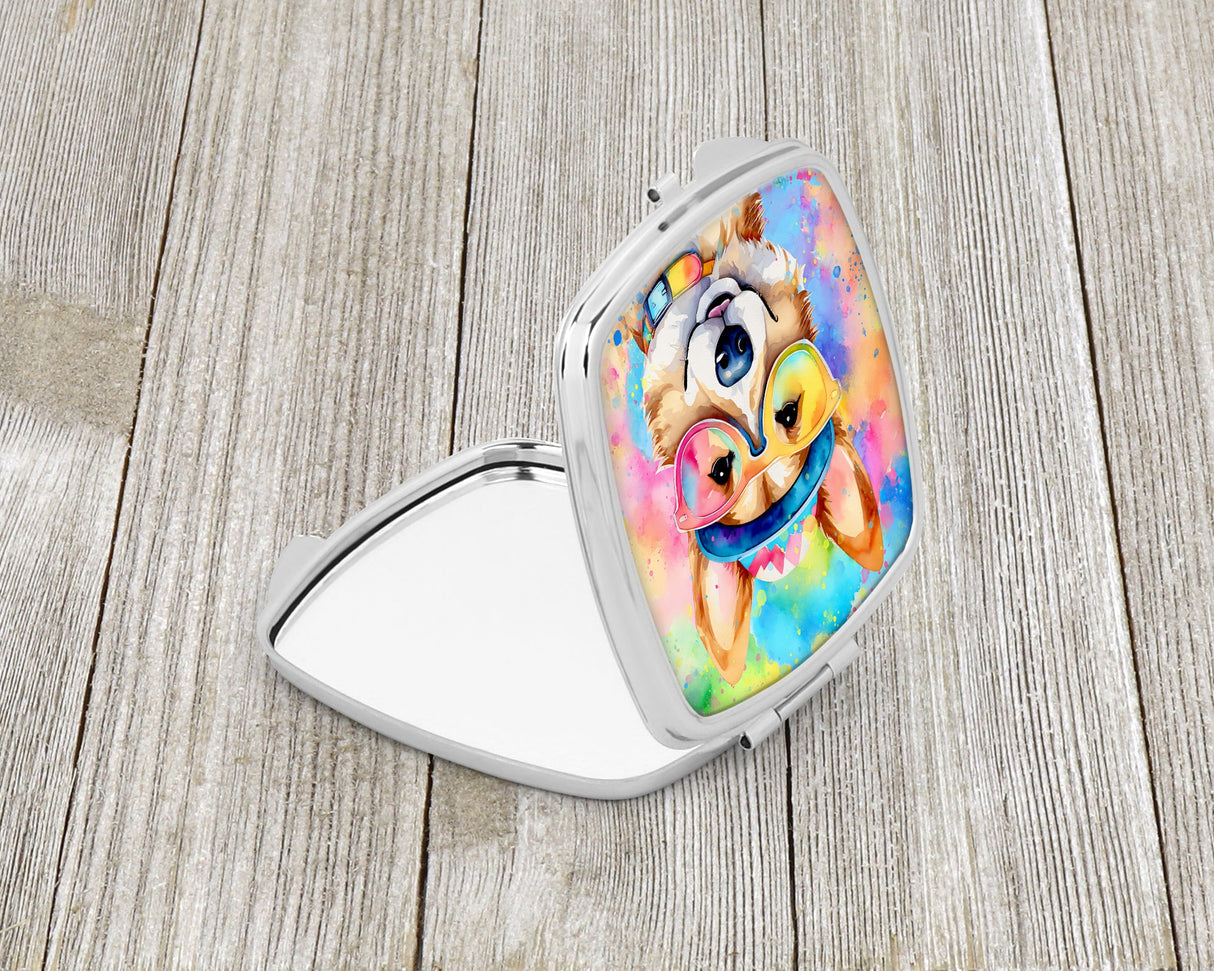 Corgi Hippie Dawg Compact Mirror by Caroline's Treasures