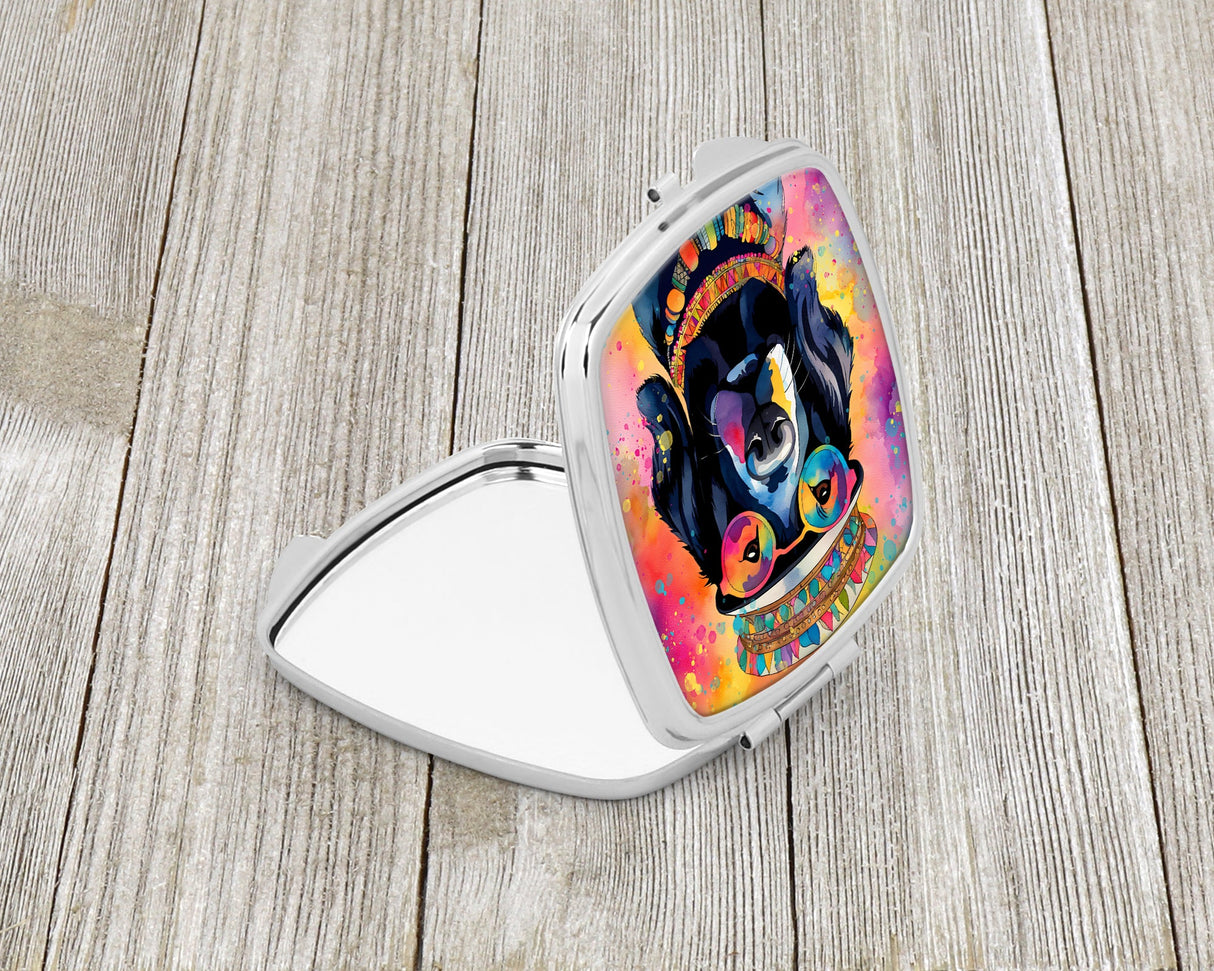 Black Labrador Hippie Dawg Compact Mirror by Caroline's Treasures