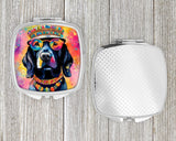 Black Labrador Hippie Dawg Compact Mirror by Caroline's Treasures