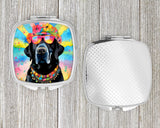 Black Labrador Hippie Dawg Compact Mirror by Caroline's Treasures