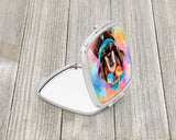 Chocolate Labrador Hippie Dawg Compact Mirror by Caroline's Treasures